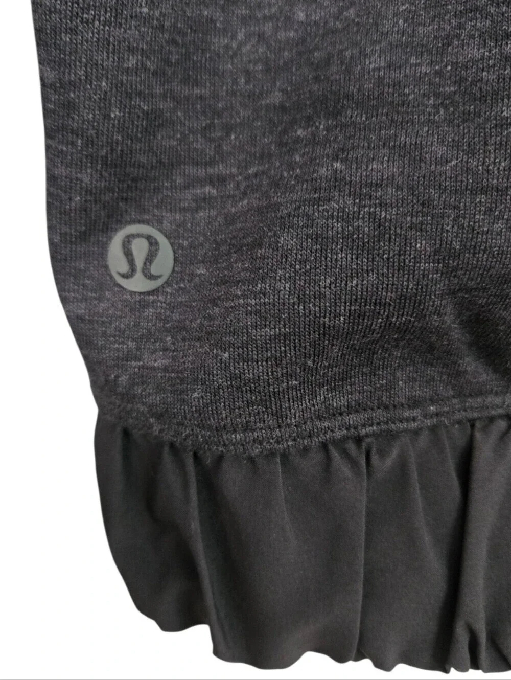 Lululemon Cropped Half Zip Pullover Sweatshirt | Size 6 | Charcoal Black Athleis